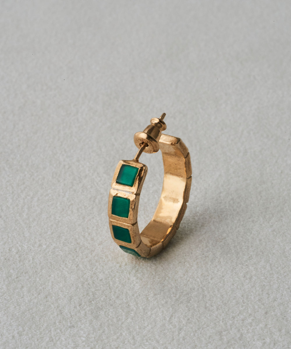 SMALL TILE EARRINGS /GREEN｜R.ALAGAN(ララガン)公式通販｜スモール