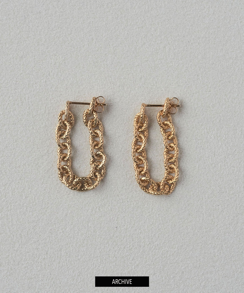 <tc>SMALL KOMON CHAIN EARRINGS</tc>