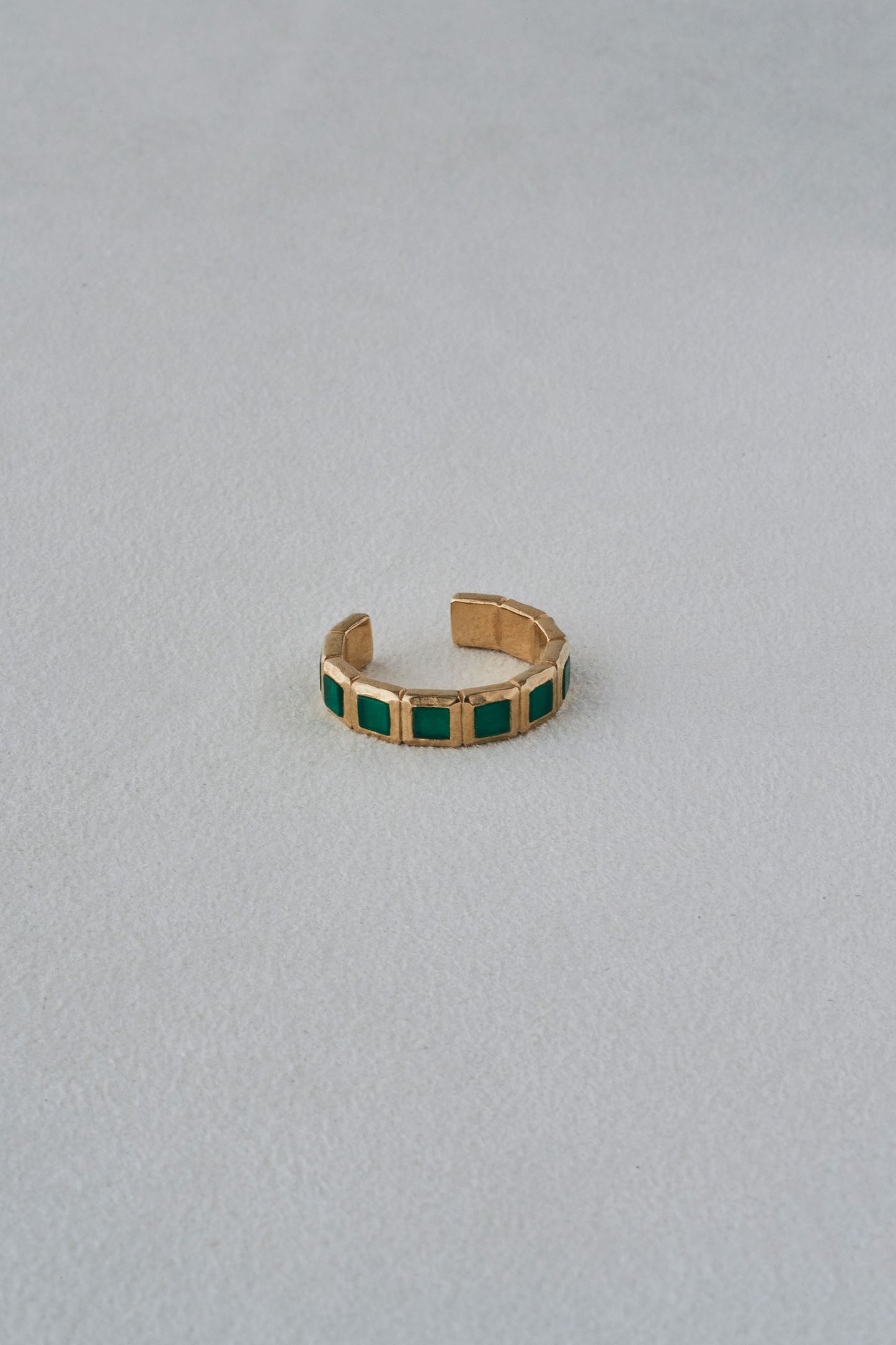 SMALL TILE RING/GREEN