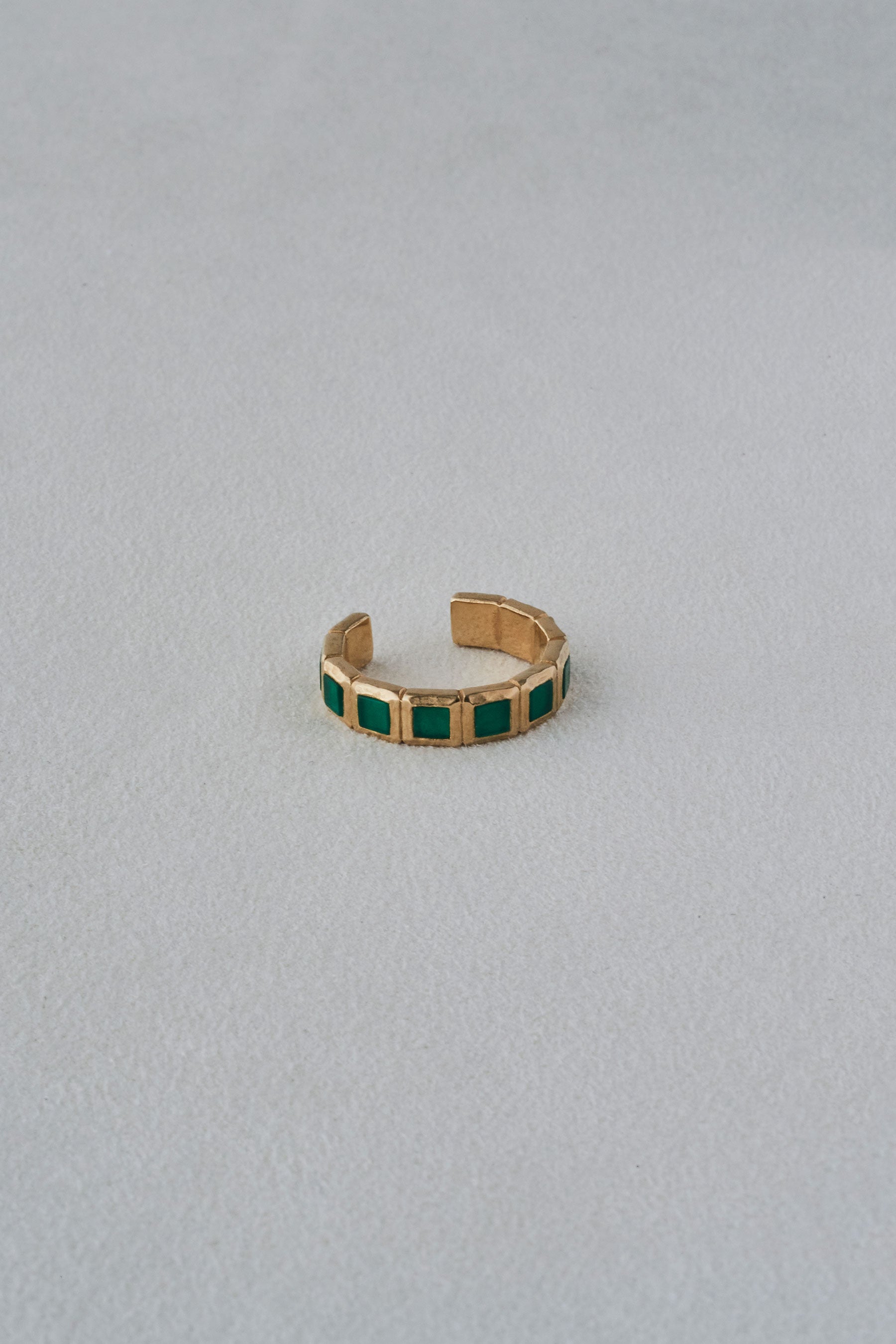 SMALL TILE RING/GREEN