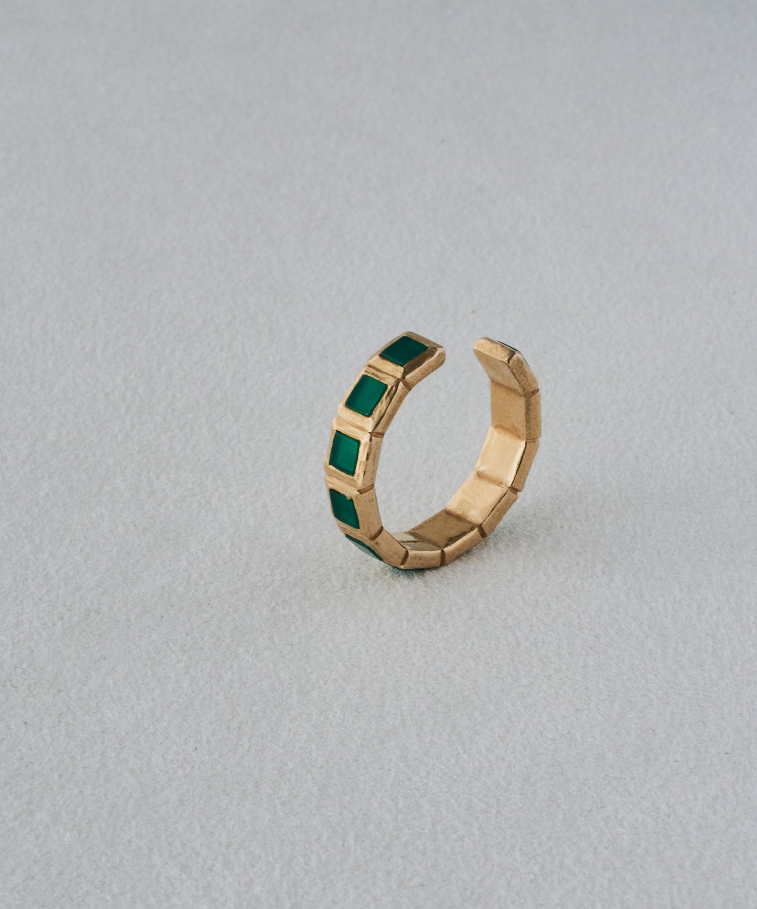 SMALL TILE RING /GREEN | R.ALAGAN Official Online Store | Jewelry ...