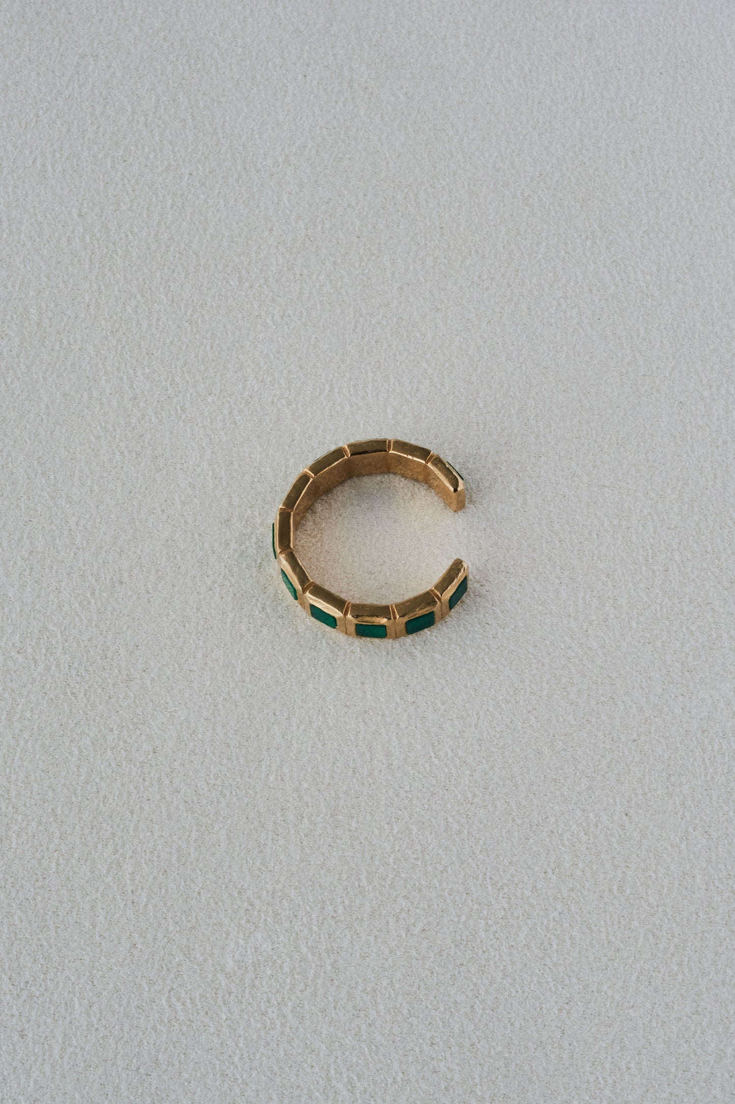 SMALL TILE RING/GREEN