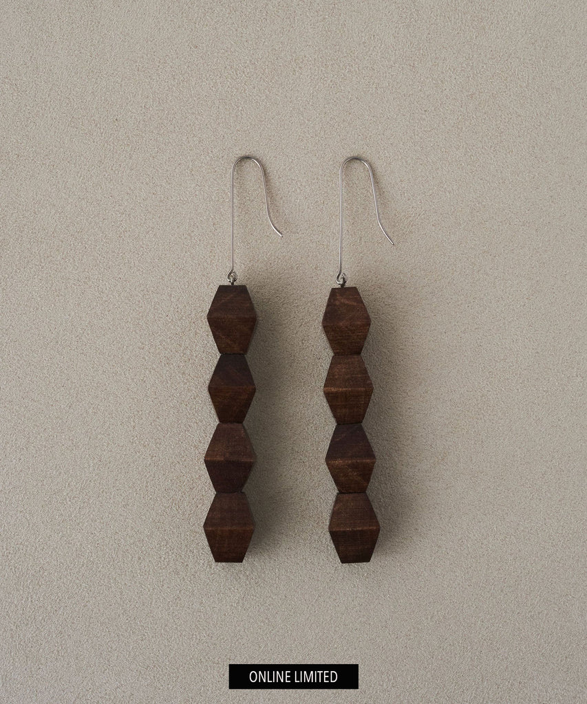 COLOMN WOOD EARRINGS