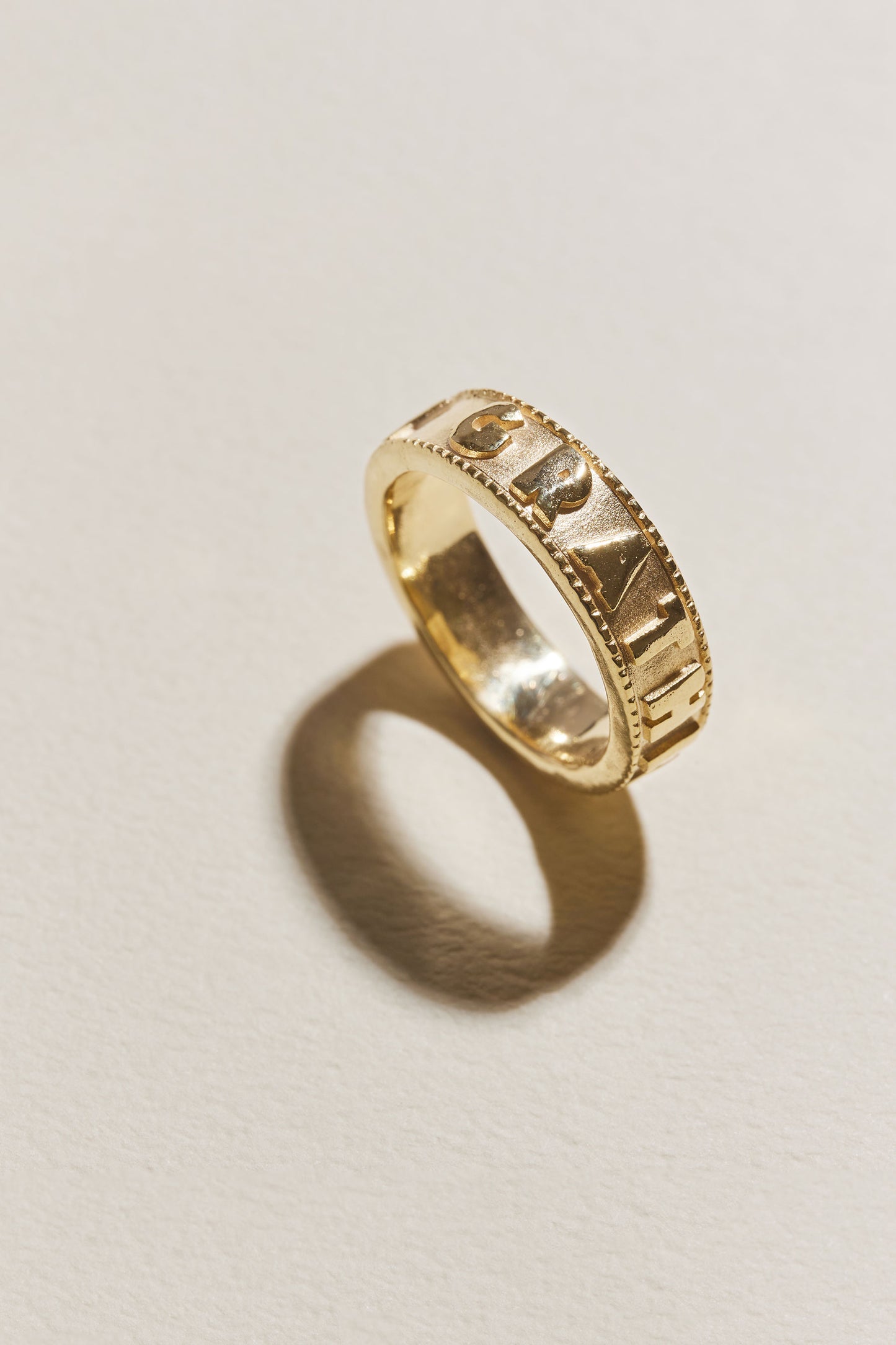 ENGRAVED RING "GRATEFUL MERCY"