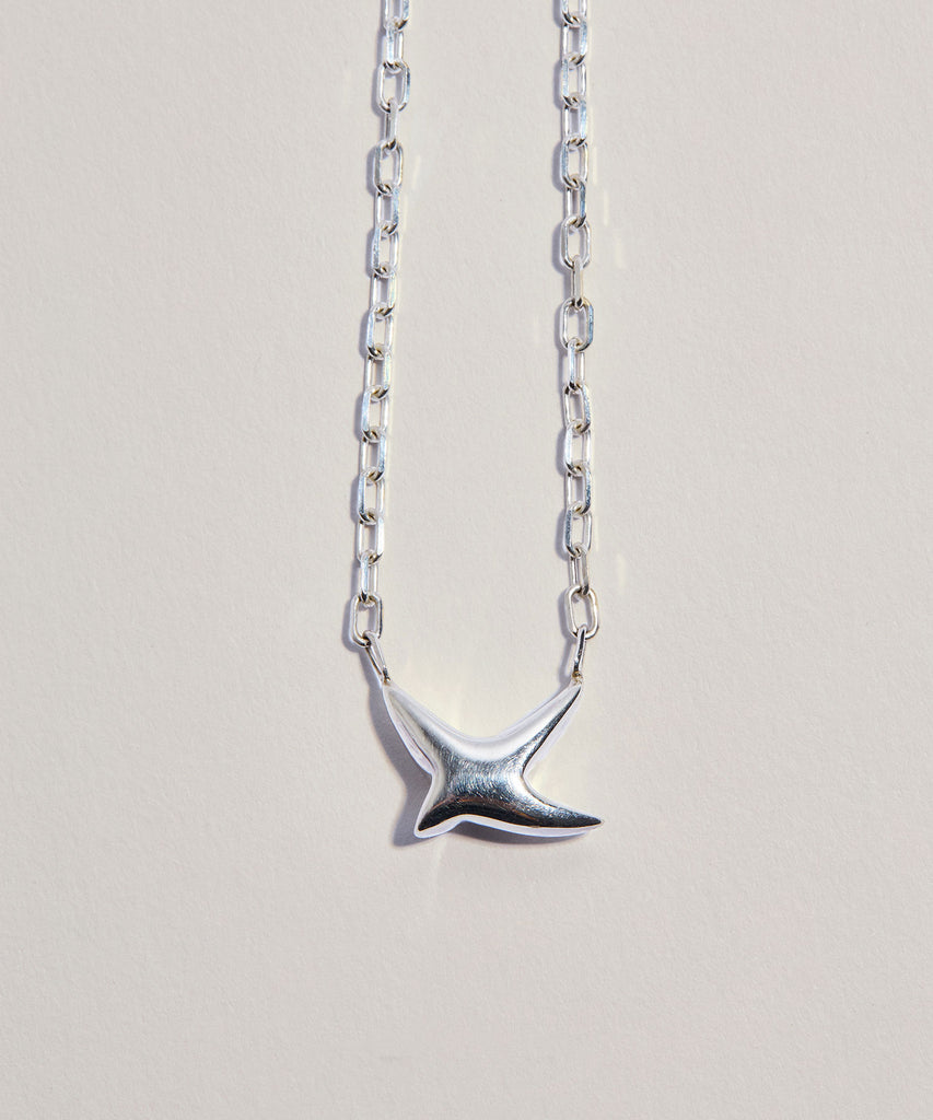 TINY PUFFY BIRD NECKLACE