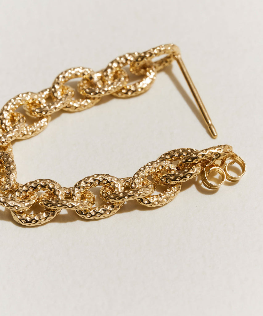 <tc>SMALL KOMON CHAIN EARRINGS</tc>