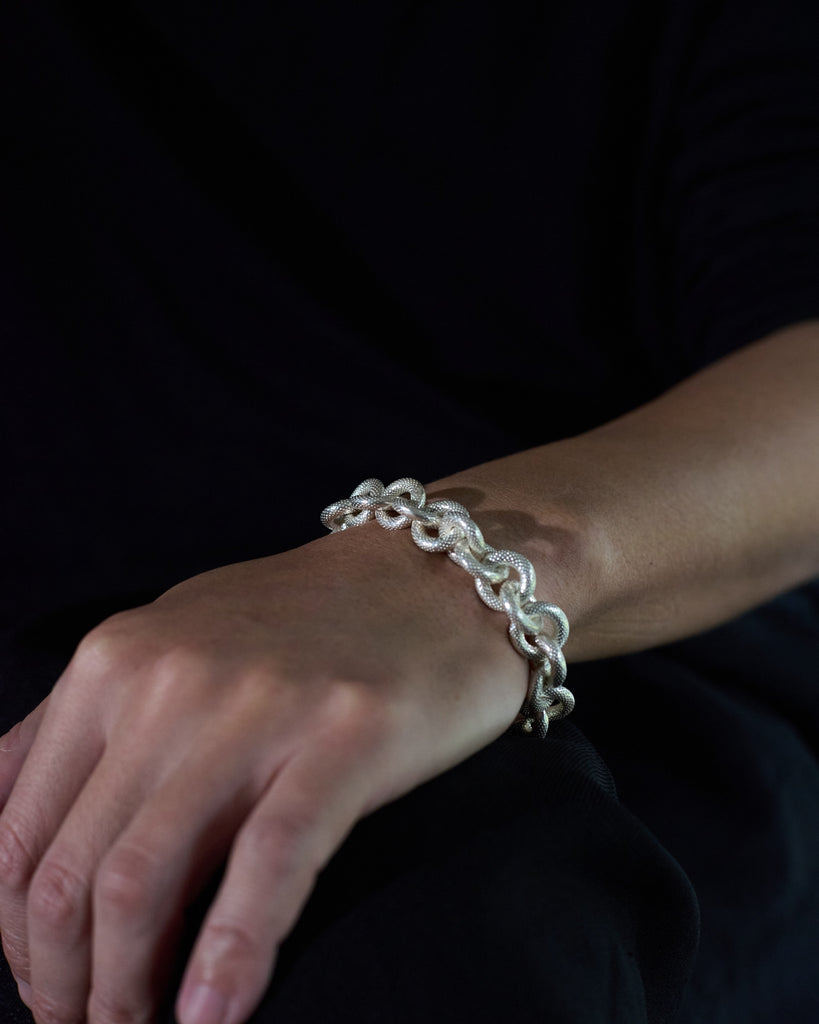 <tc>CIRCLE HEAVY CHAIN BRACELET</tc>