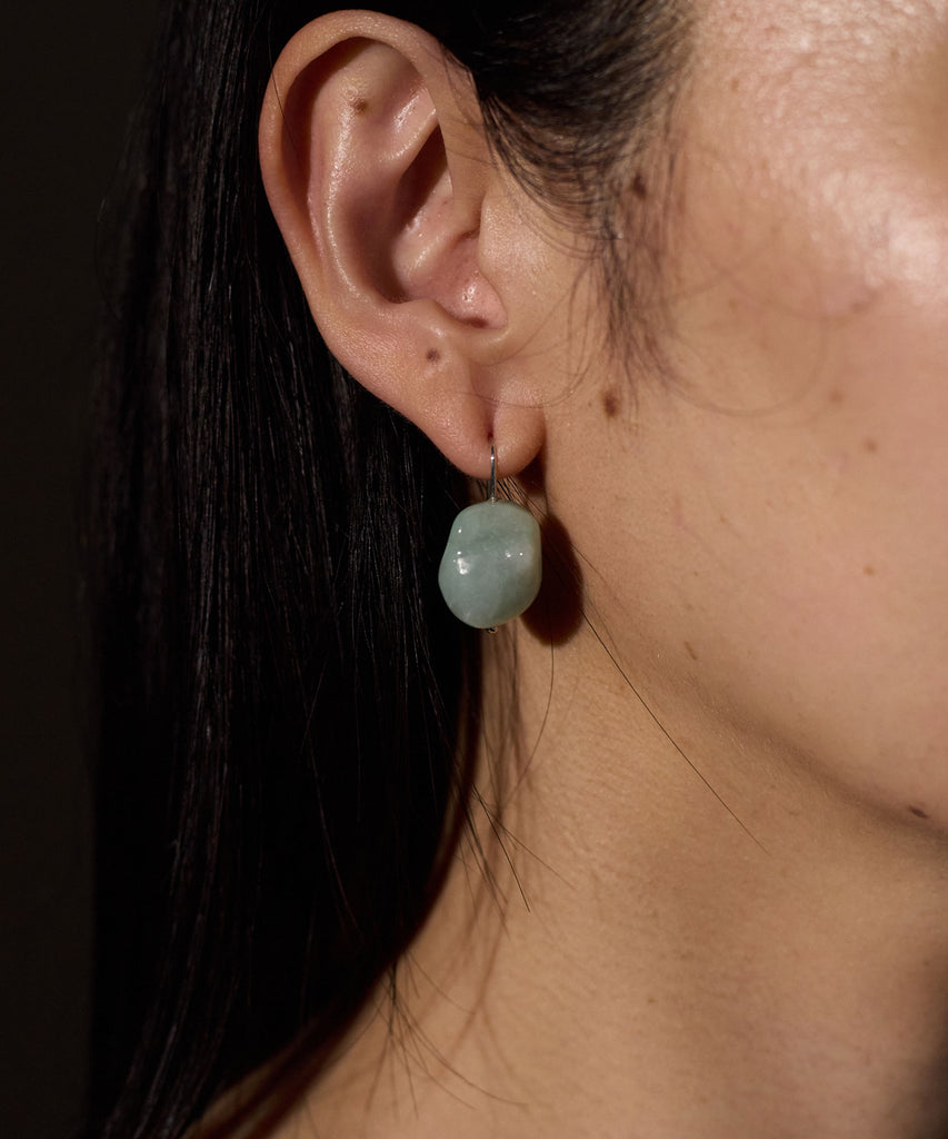 DISTORTED STONE EARRINGS