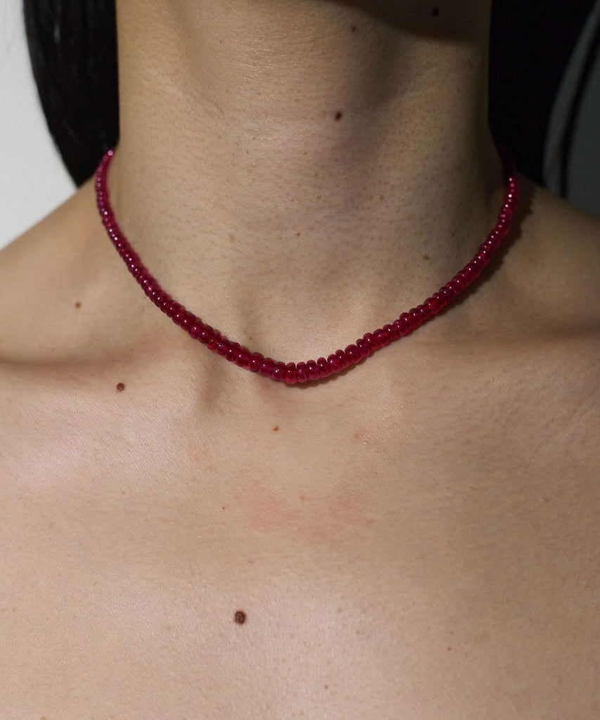 <tc>SMALL SHOKA COLLAR / RUBY
</tc>