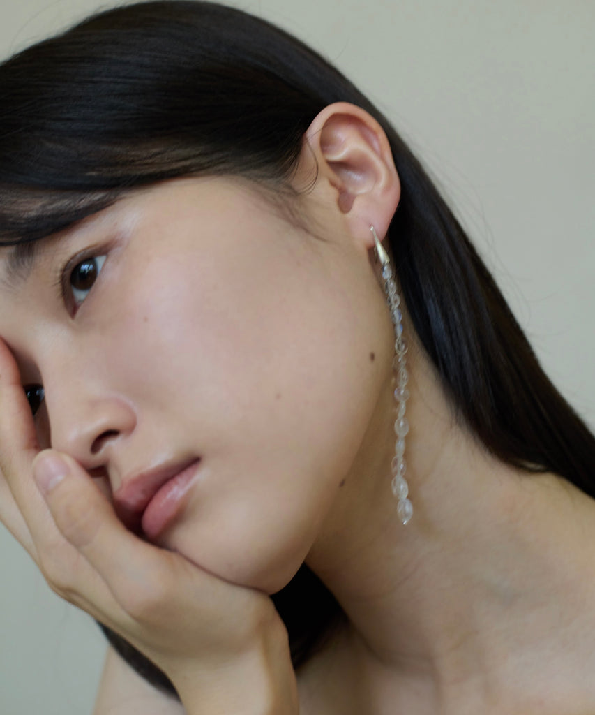 STEPPING STONE EARRINGS MOONSTONE