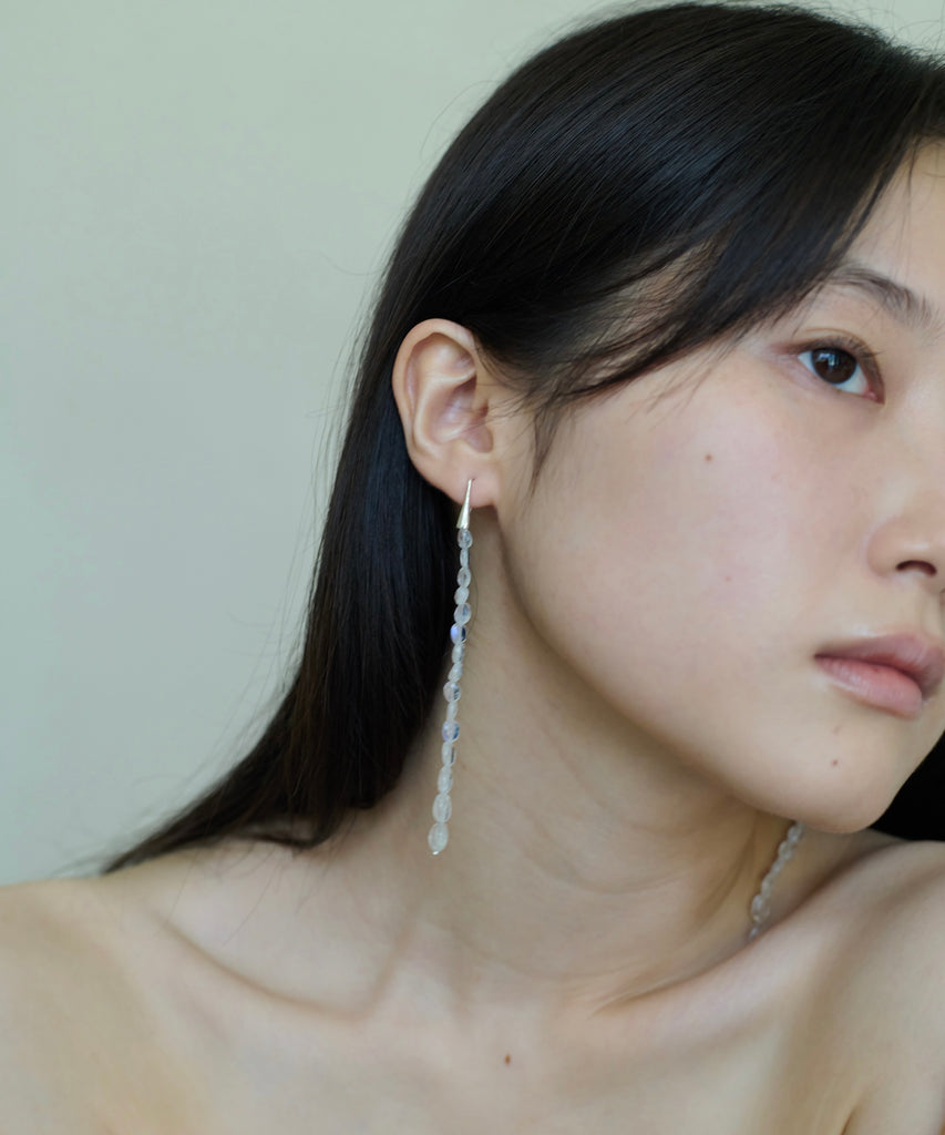 STEPPING STONE EARRINGS MOONSTONE