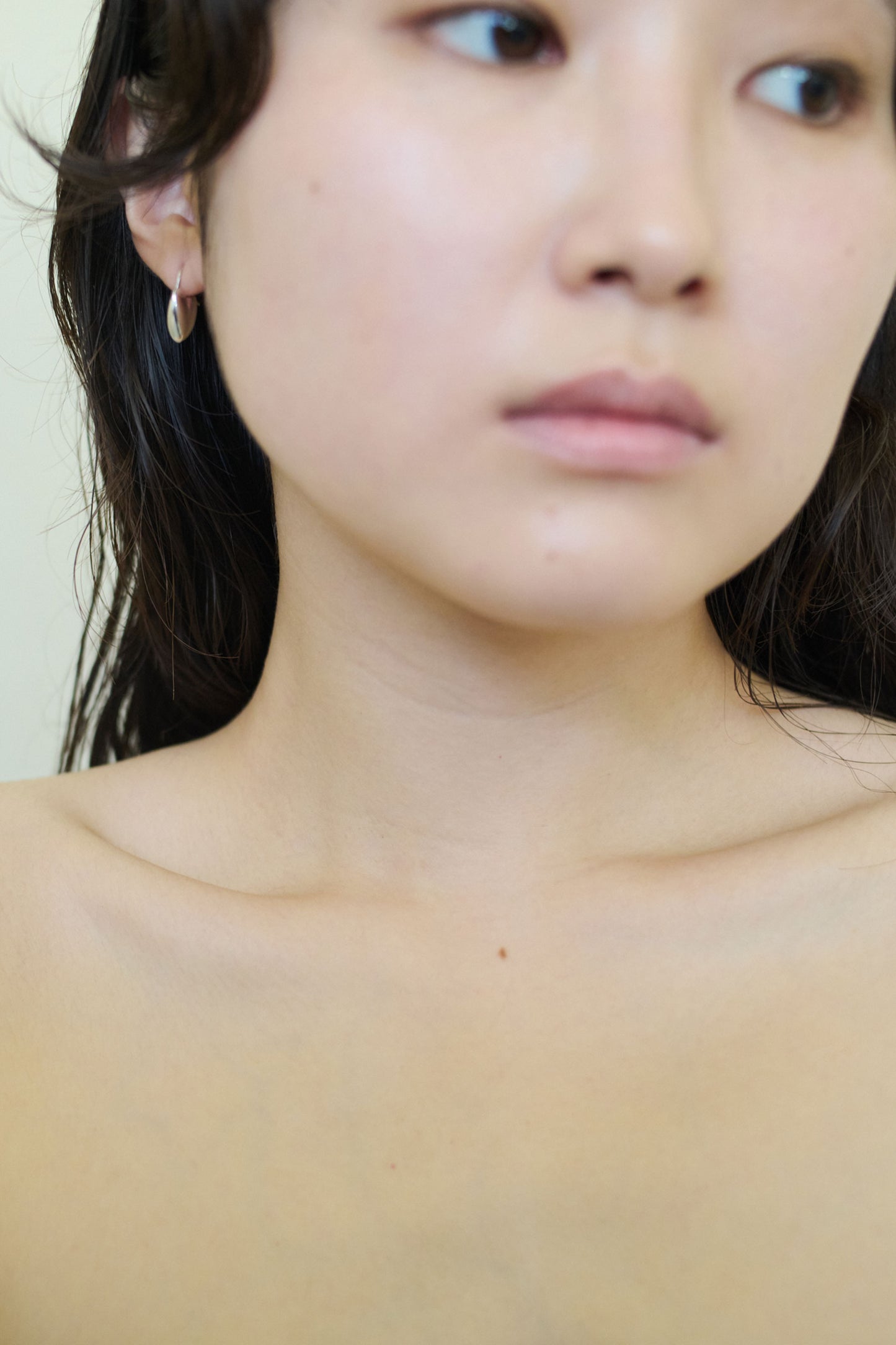 TINY TINY PUFFY HEART HOOPS