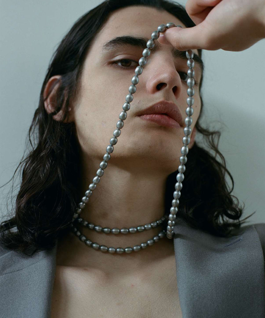 GRAY CLASSIC PEARL NECKLACE｜R.ALAGAN(ララガン)公式通販
