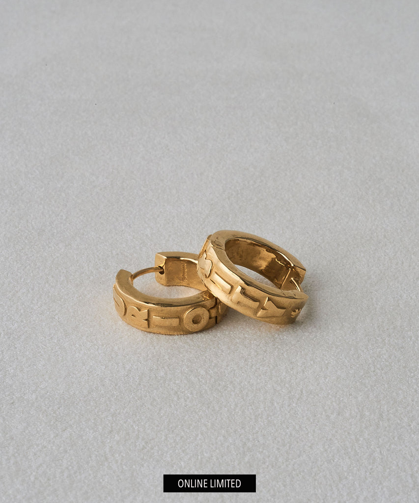 ENGRAVED HOOPS "IDLE CURIOSITY"
