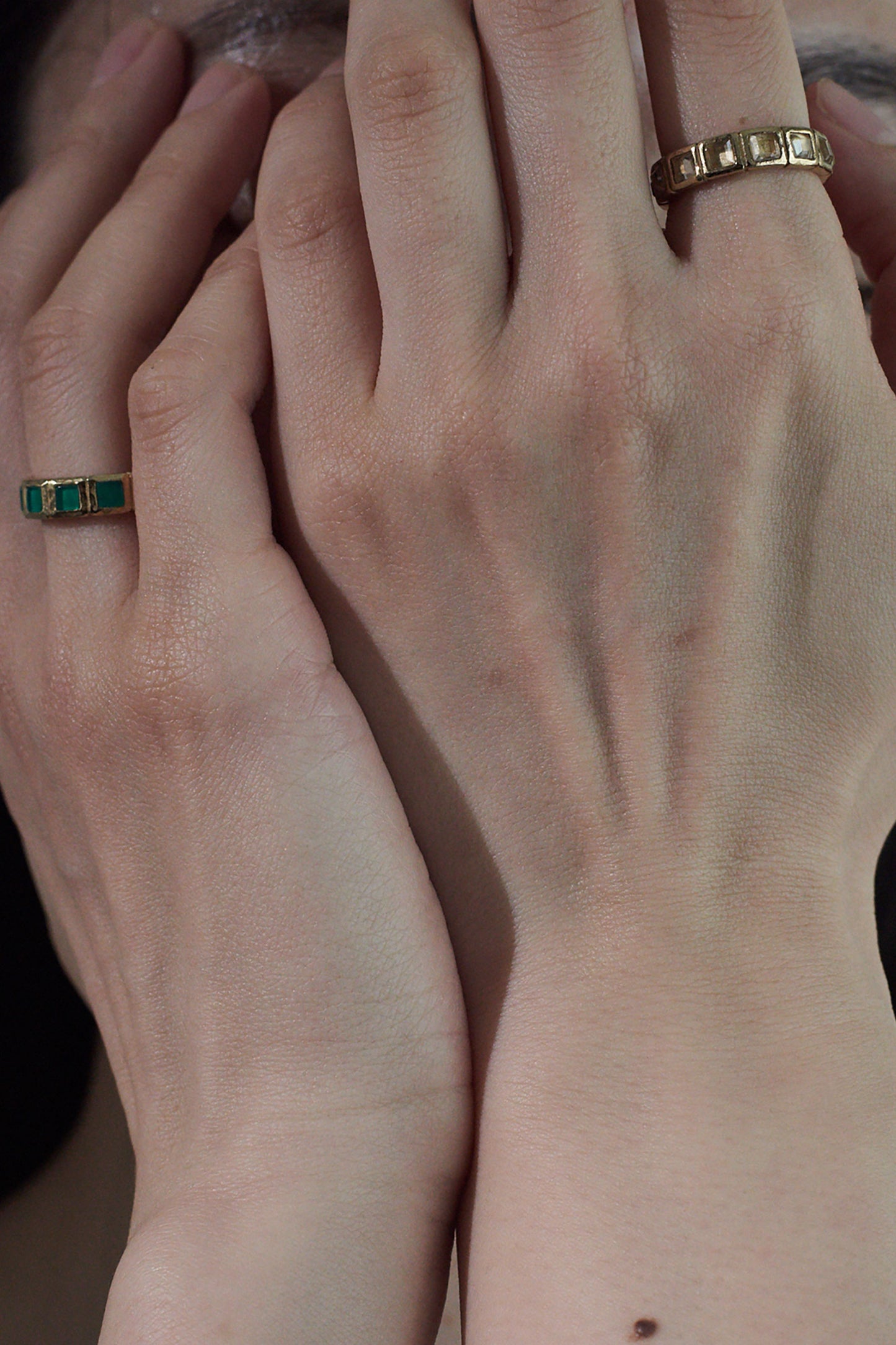 SMALL TILE RING/GREEN