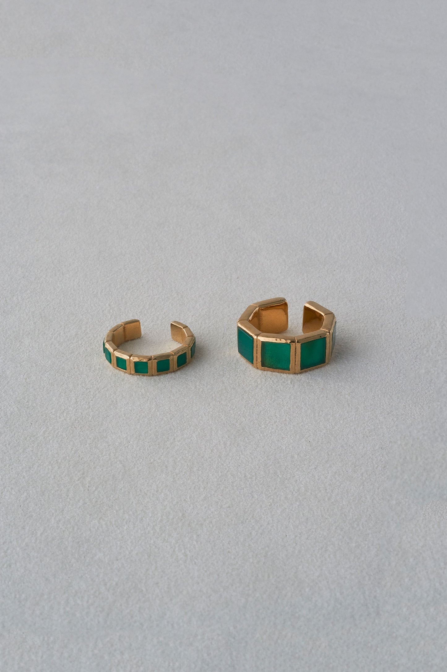 SMALL TILE RING/GREEN