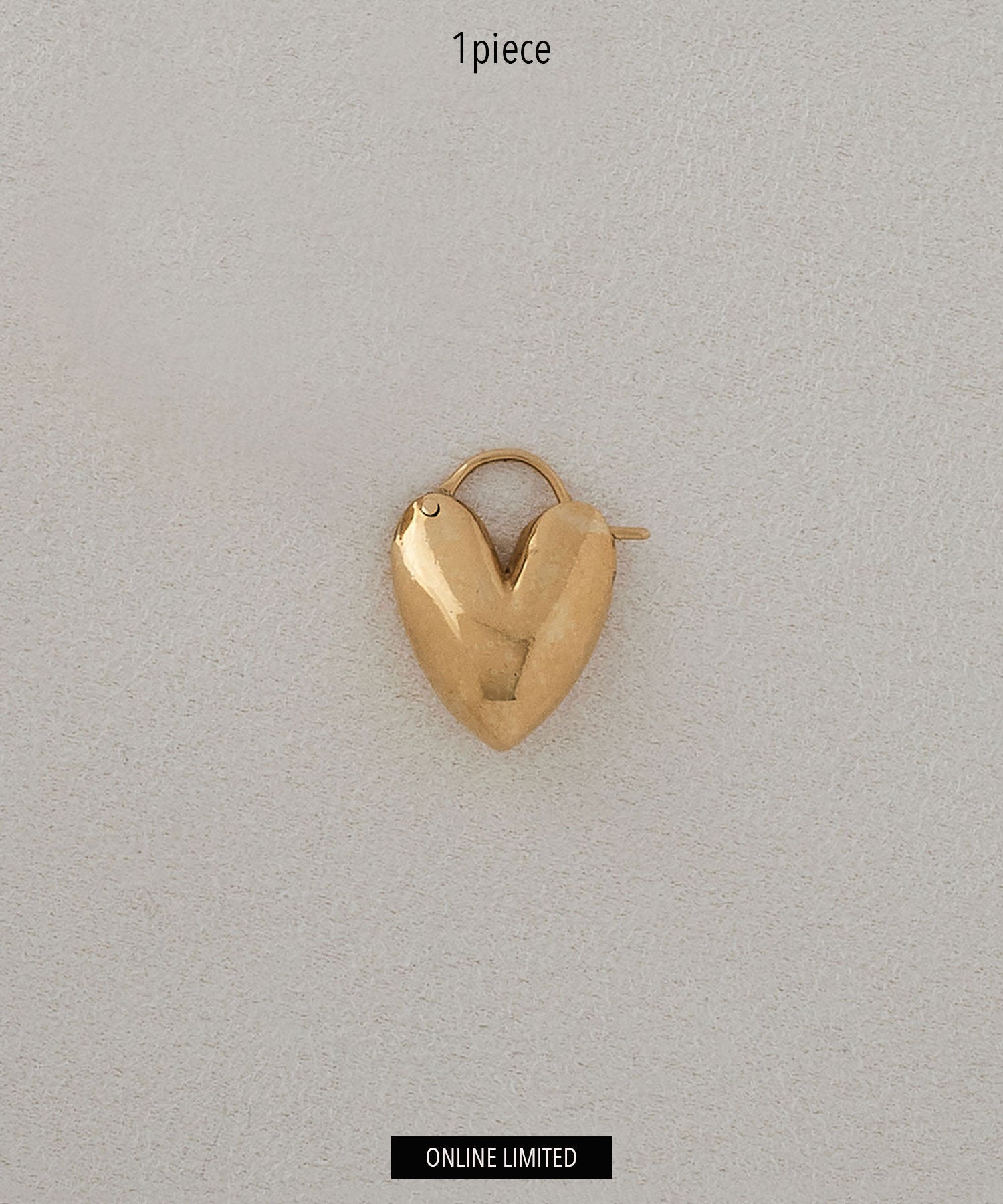 TINY PUFFY HEART HOOPS | R.ALAGAN Official Online Store