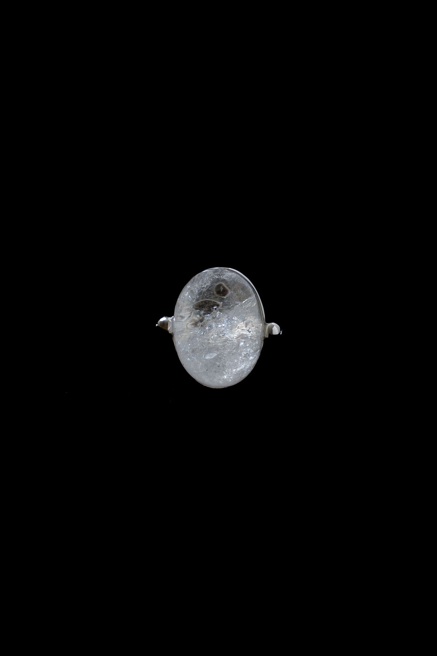 PUFFY STONE RING/IRIS QUARTZ