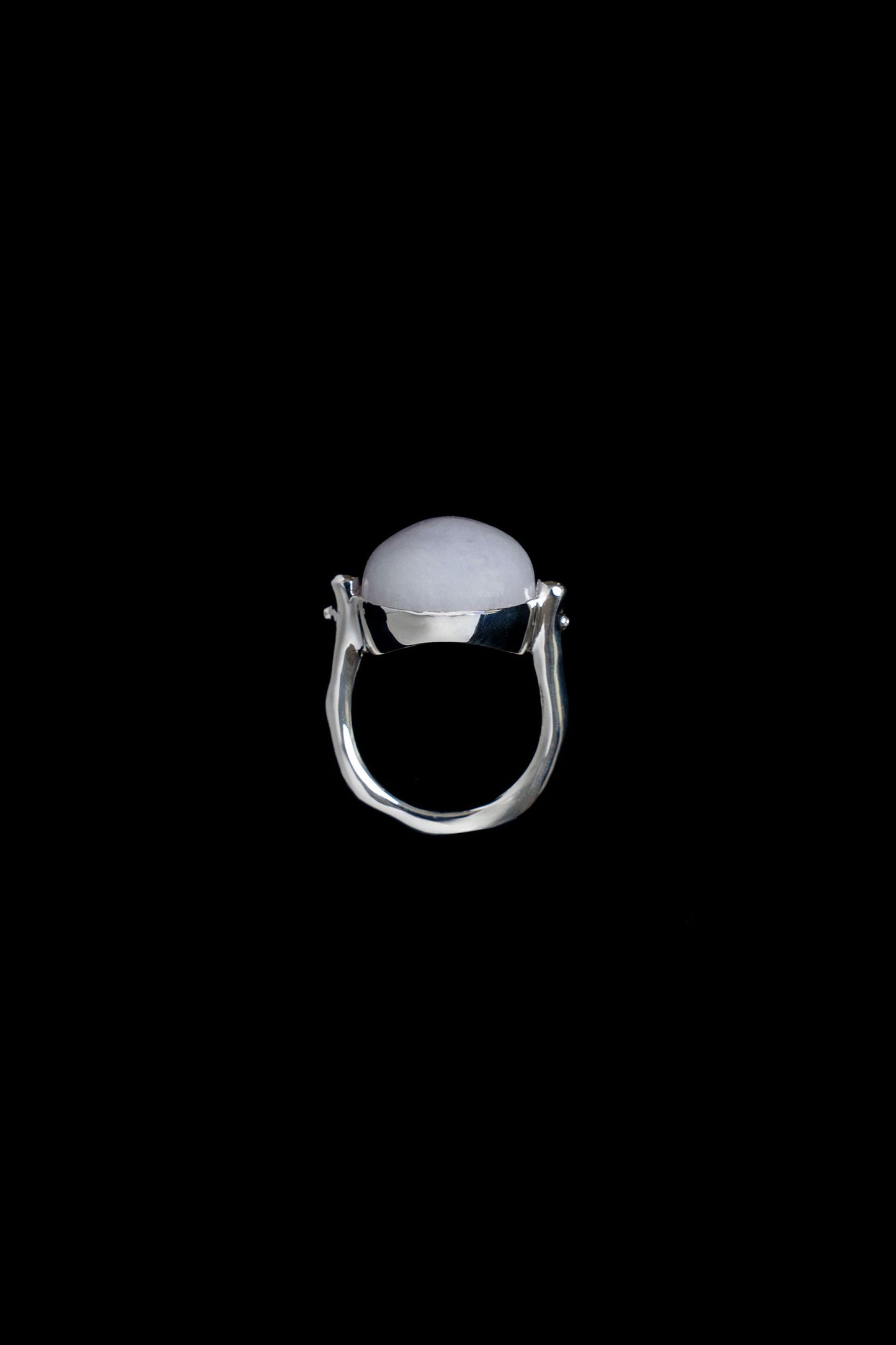 PUFFY STONE RING/LAVENDER JADEITE