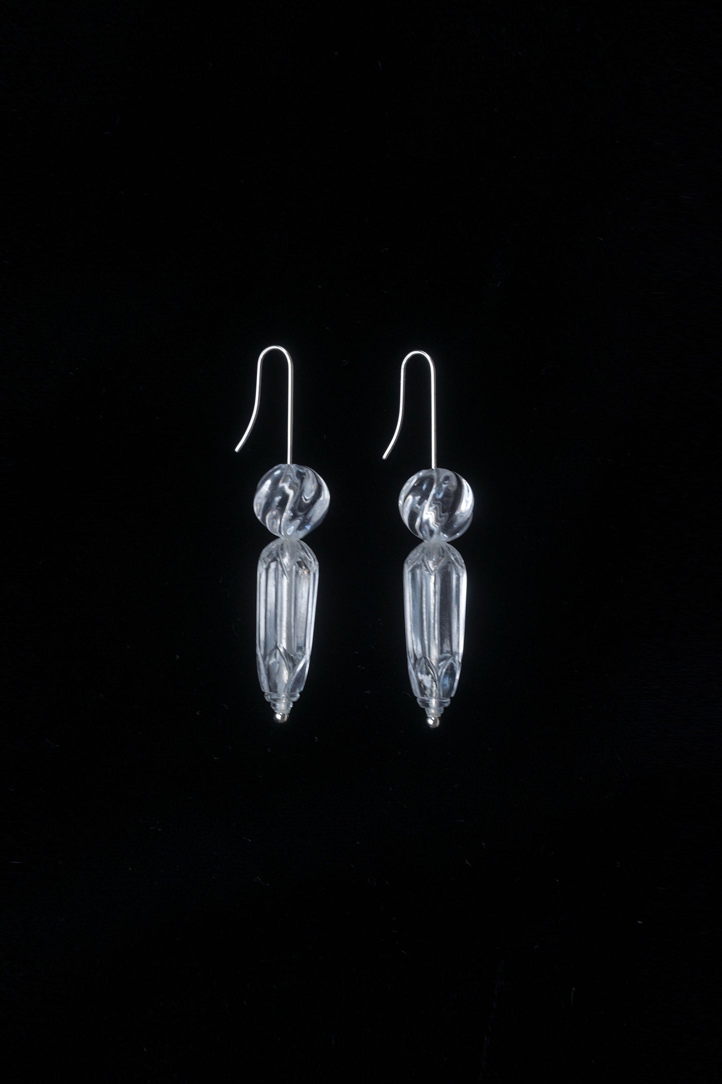 HISHI DROP EARRINGS/CLEAR