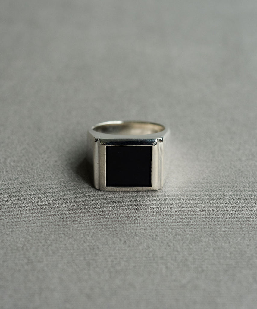 GRAND FATHER RING /ONYX