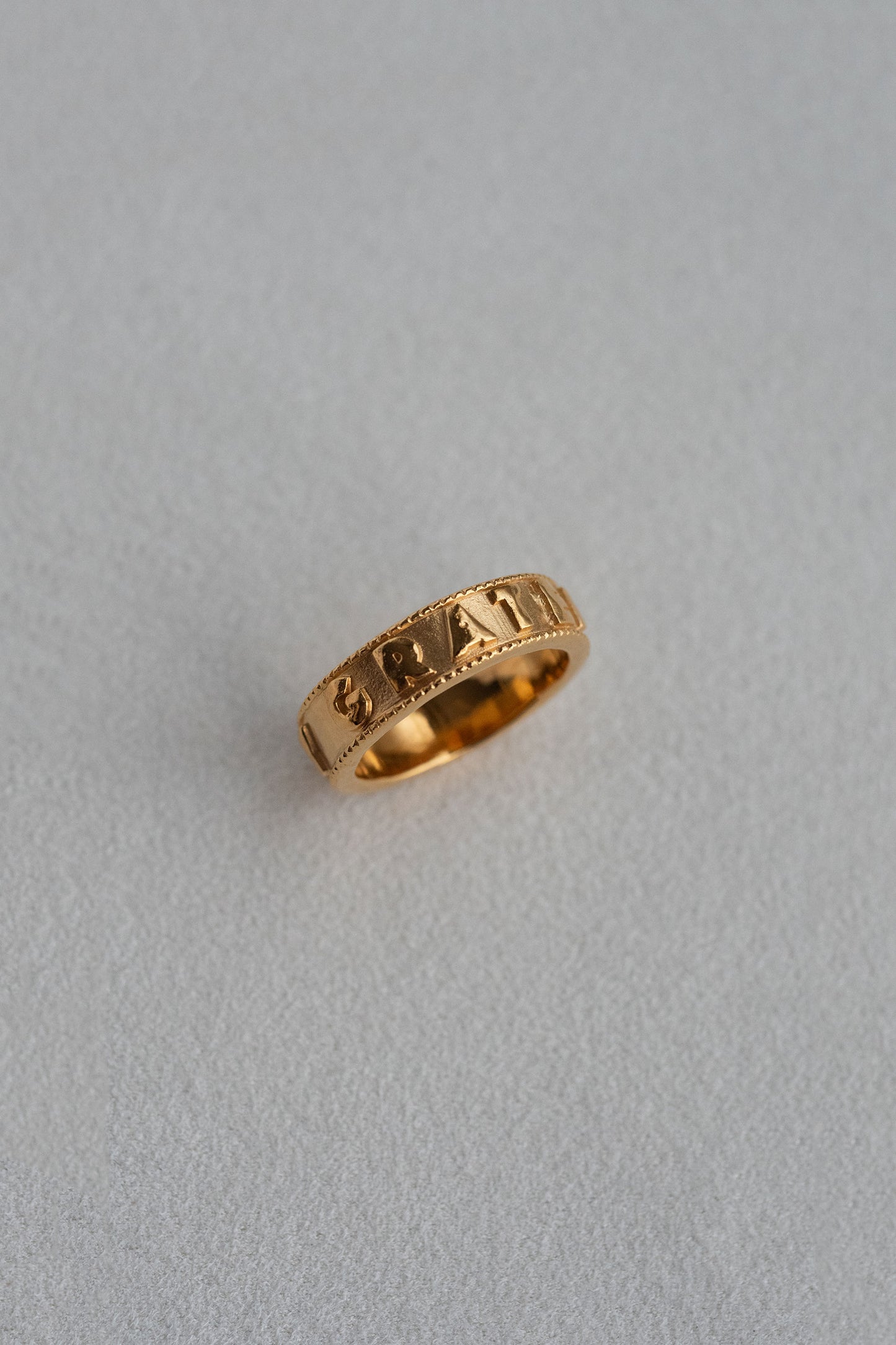ENGRAVED RING "GRATEFUL MERCY"