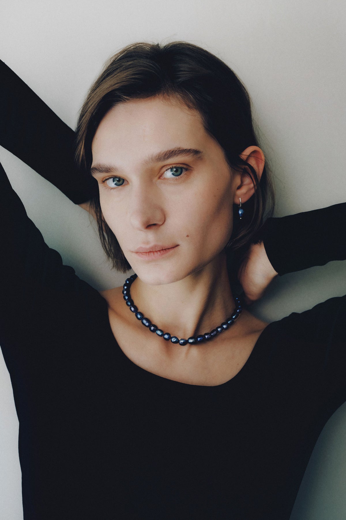 DEWDROP RURI PEARL HOOPS