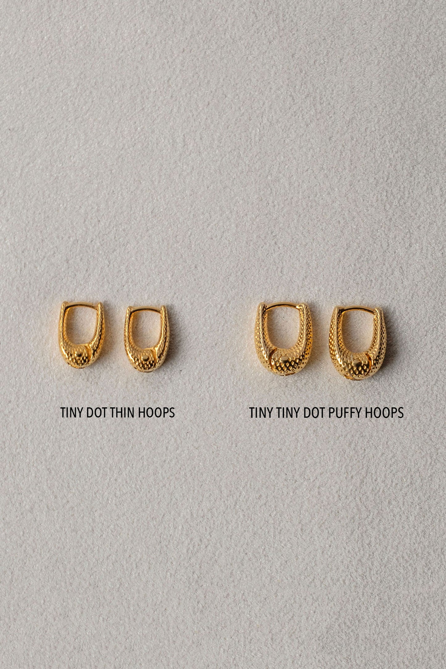 TINY DOT THIN HOOPS (1 PIECE)