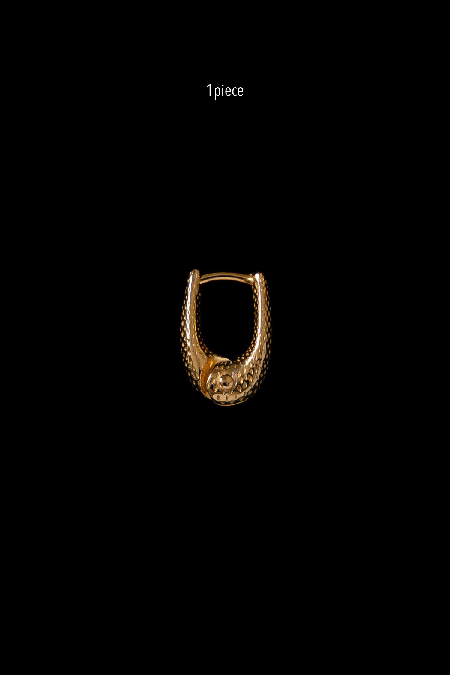 TINY DOT THIN HOOPS (1 PIECE)