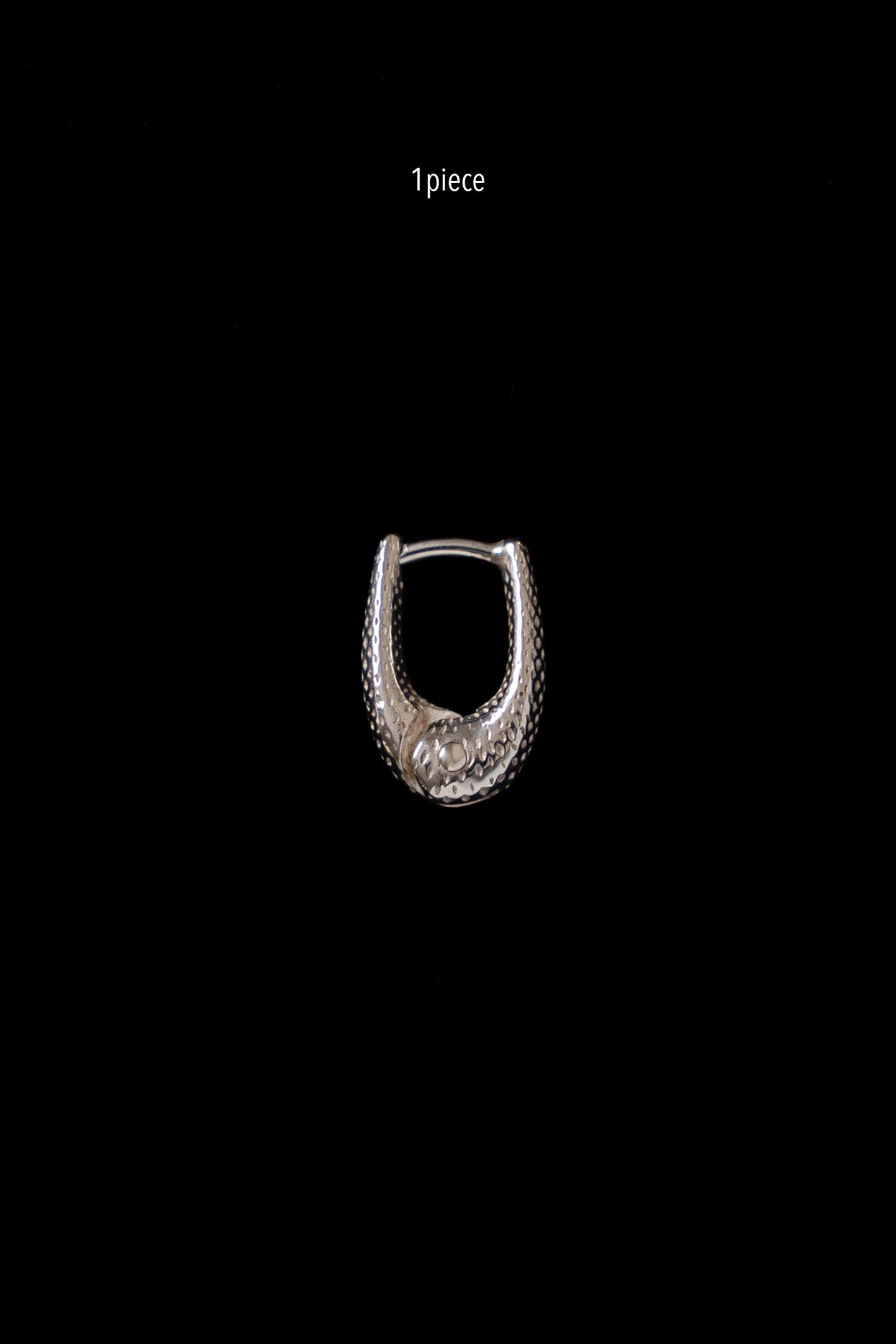 TINY DOT THIN HOOPS (1 PIECE)