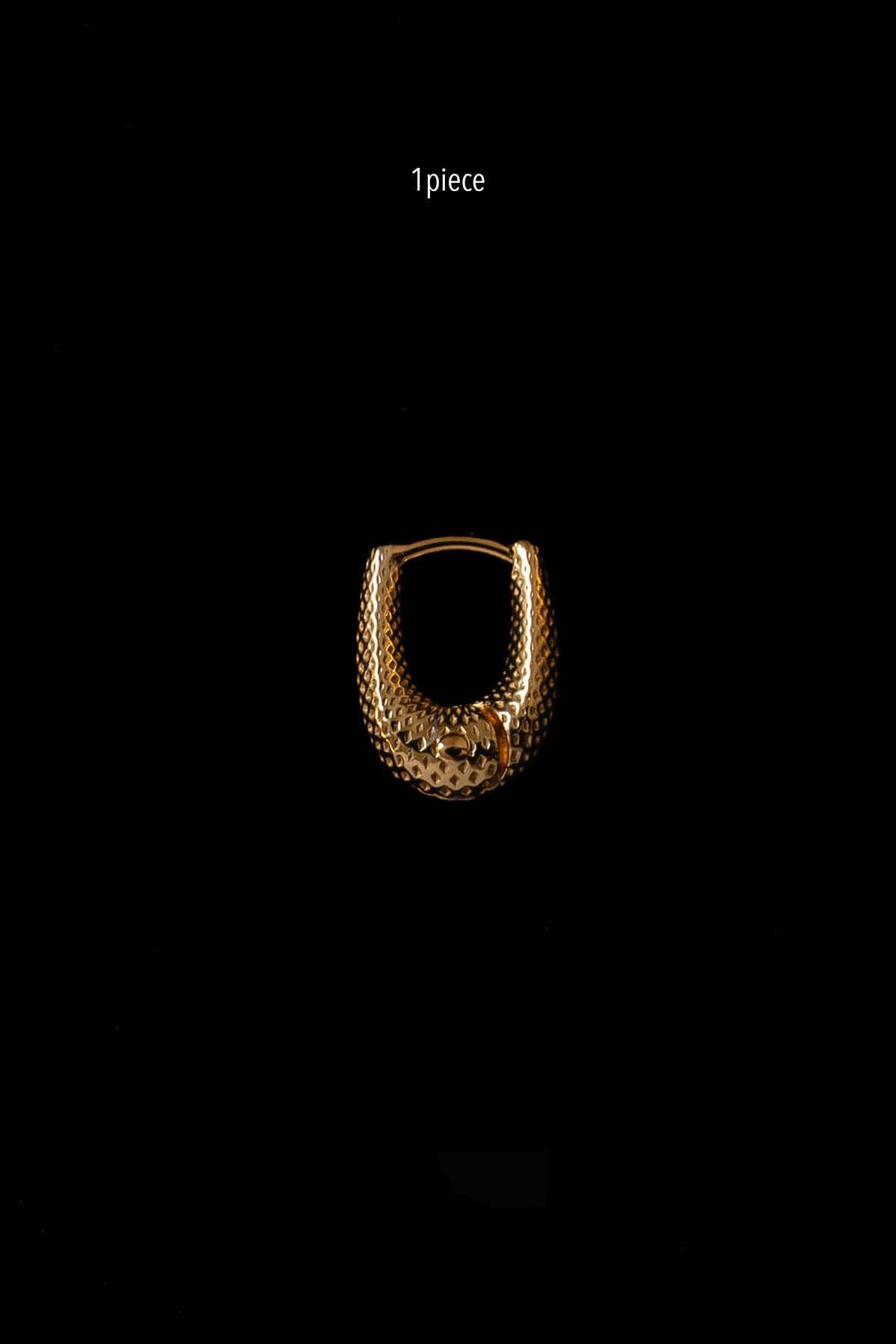 TINY TINY DOT PUFFY HOOPS(1PIECE)