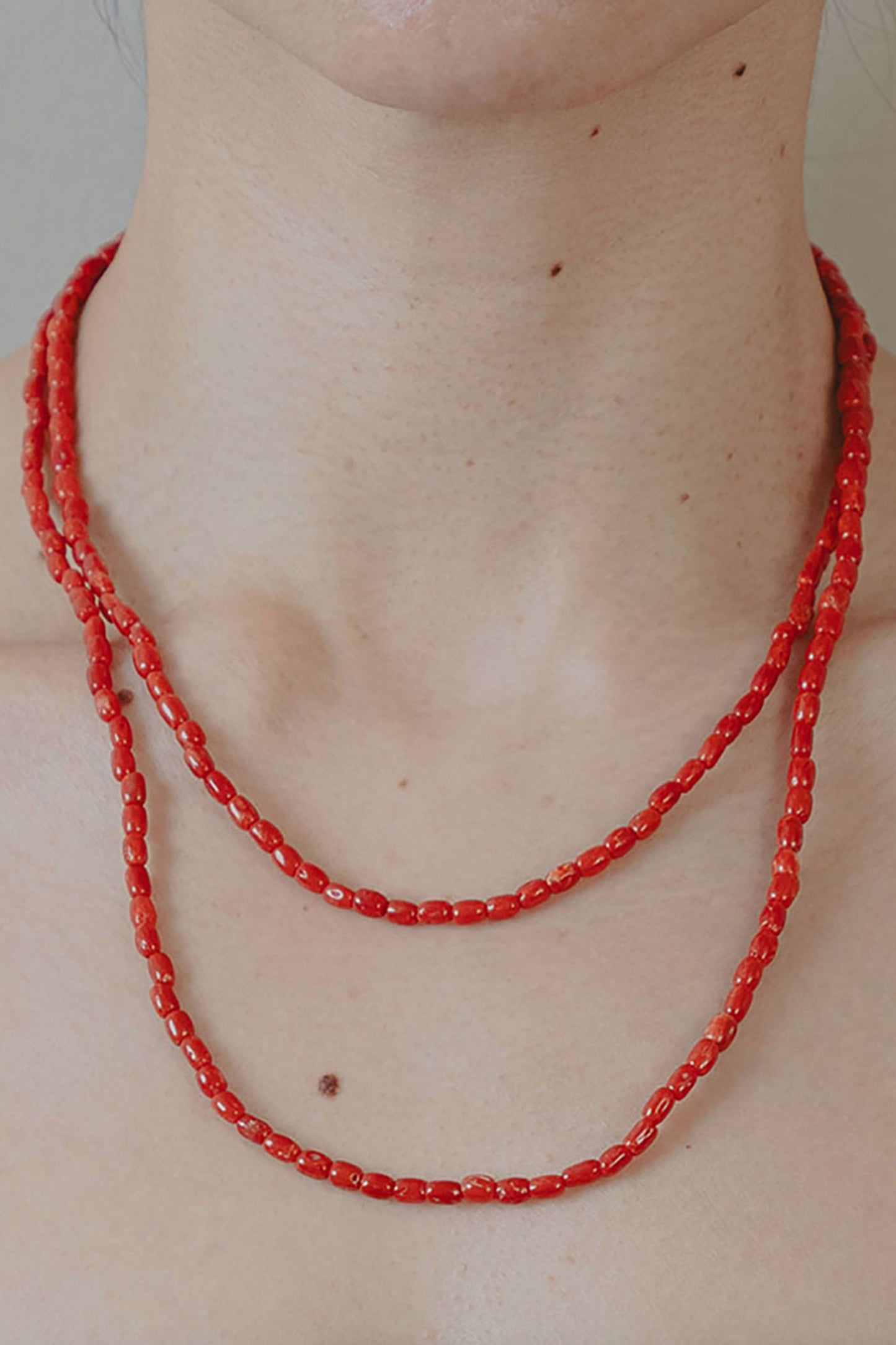 LONG CORAL NECKLACE
