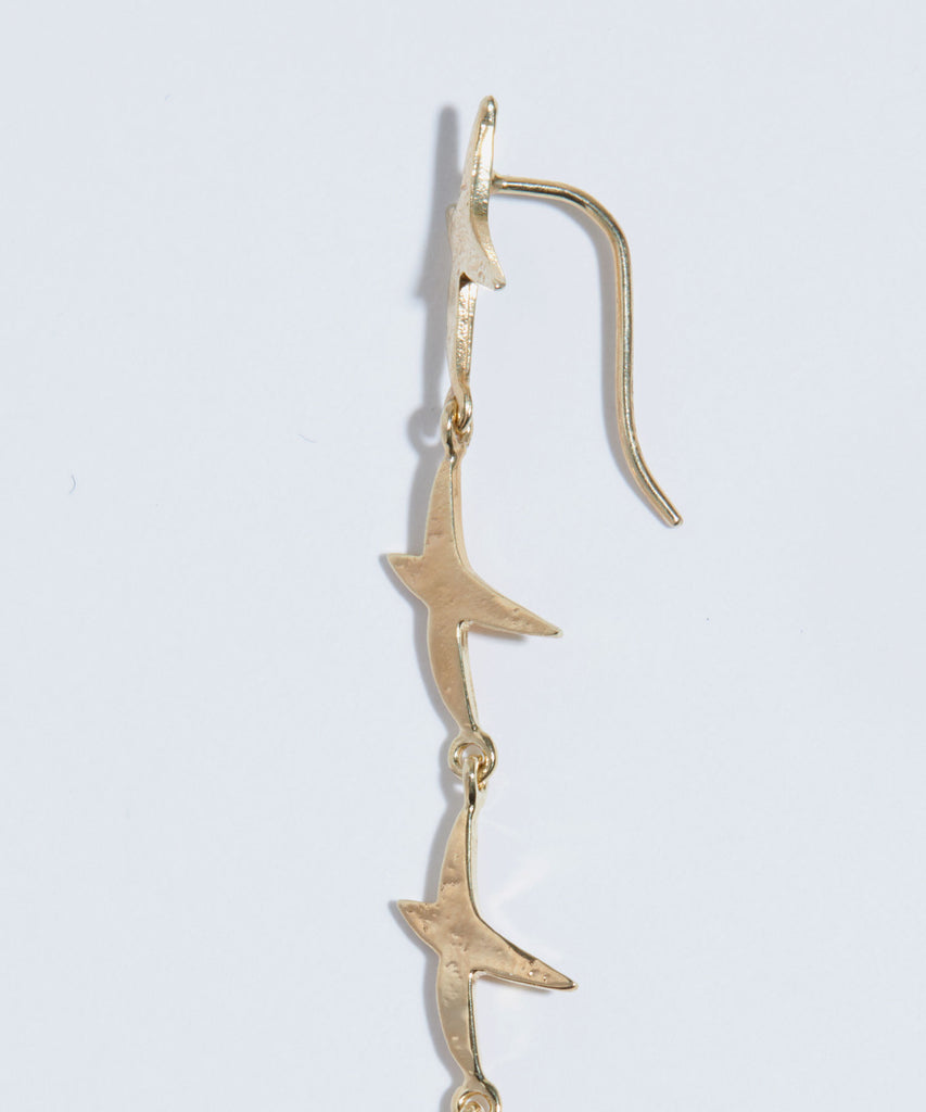 r.alagan 鳥型 ロングピアス BIRDS CHAIN EARRINGS /LONG｜R.ALAGAN(ララガン)公式通販