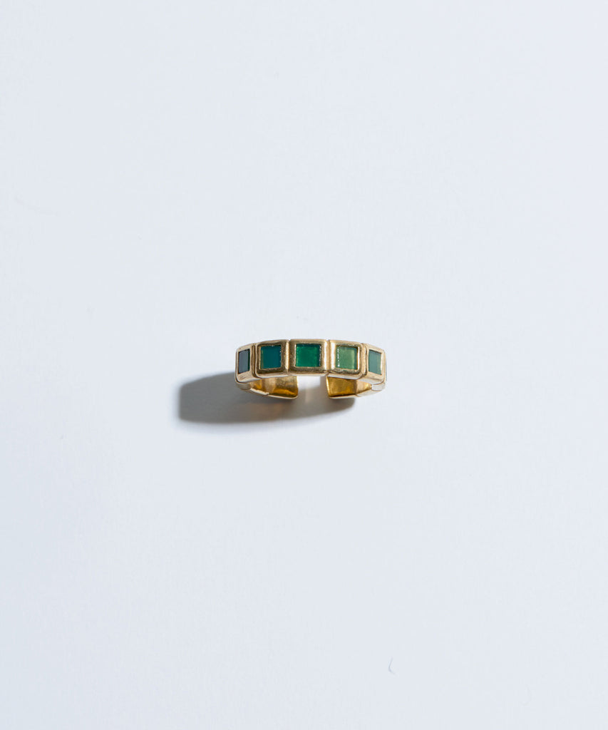 SMALL TILE RING /GREEN｜R.ALAGAN(ララガン)公式通販｜ジュエリー、アクセサリー、スモールタイルリング